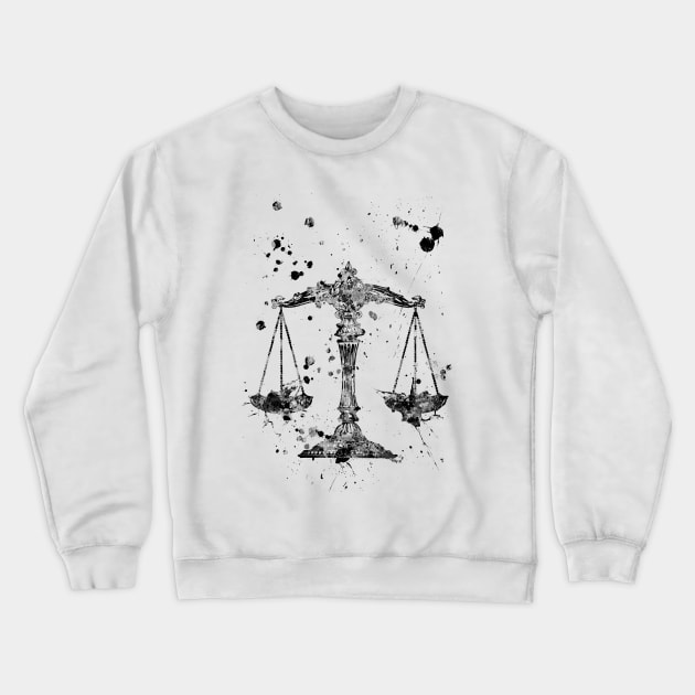 Scale of justice, justice Crewneck Sweatshirt by RosaliArt